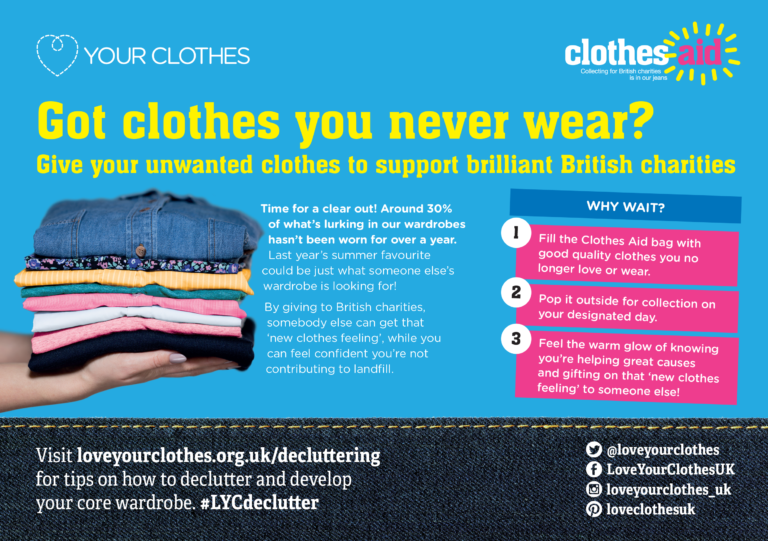 Look out for Clothes Aid and Love Your Clothes decluttering leaflets ...